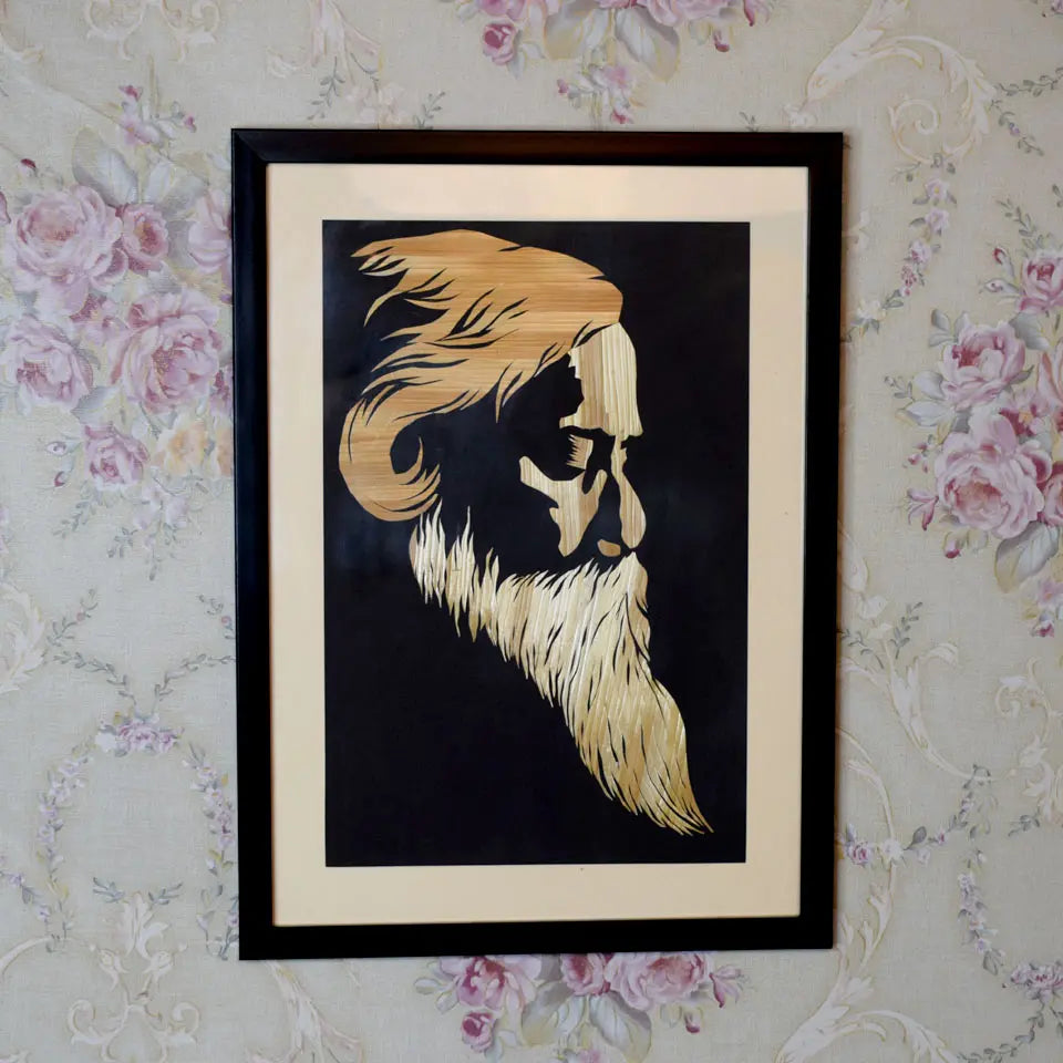 Rabindranath Tagore wall painting | rabindranath tagore painting