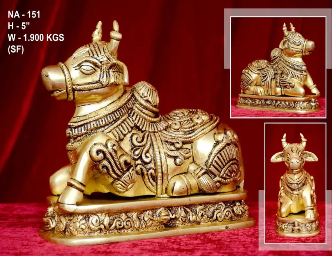 Nandi statue | nandi idol in brass | nandi statue for home decor | nandi bhagban statue
