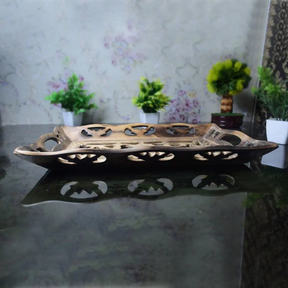 Decorative Table Tray | Coffee Table Tray | Modern Home Décor | Wooden Serving Tray