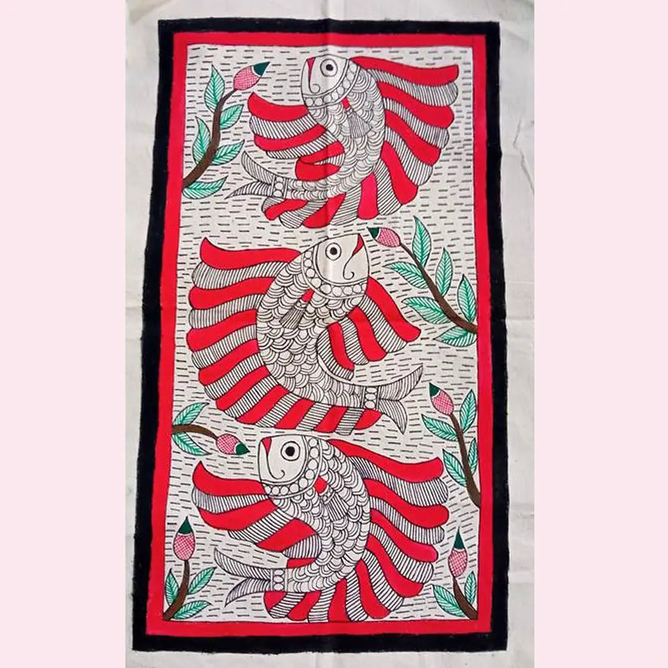 canvas / cloth painting | multi colour | using natural dyes