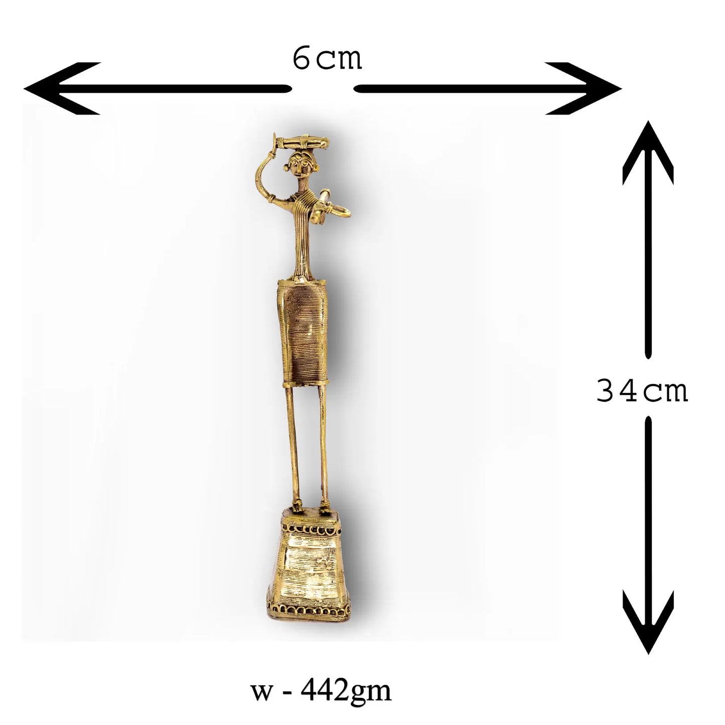Dhokra Brass Metal Tribal Farmer |Decorative item| Home decor Dhokra art