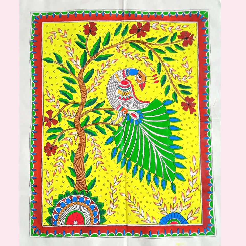 Beautiful Canvas Painting | Using Natural Dyes | Eye-Catching