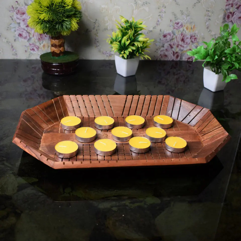 Decorative Table Tray | Coffee Table Tray | Modern Home Décor | Wooden Serving Tray