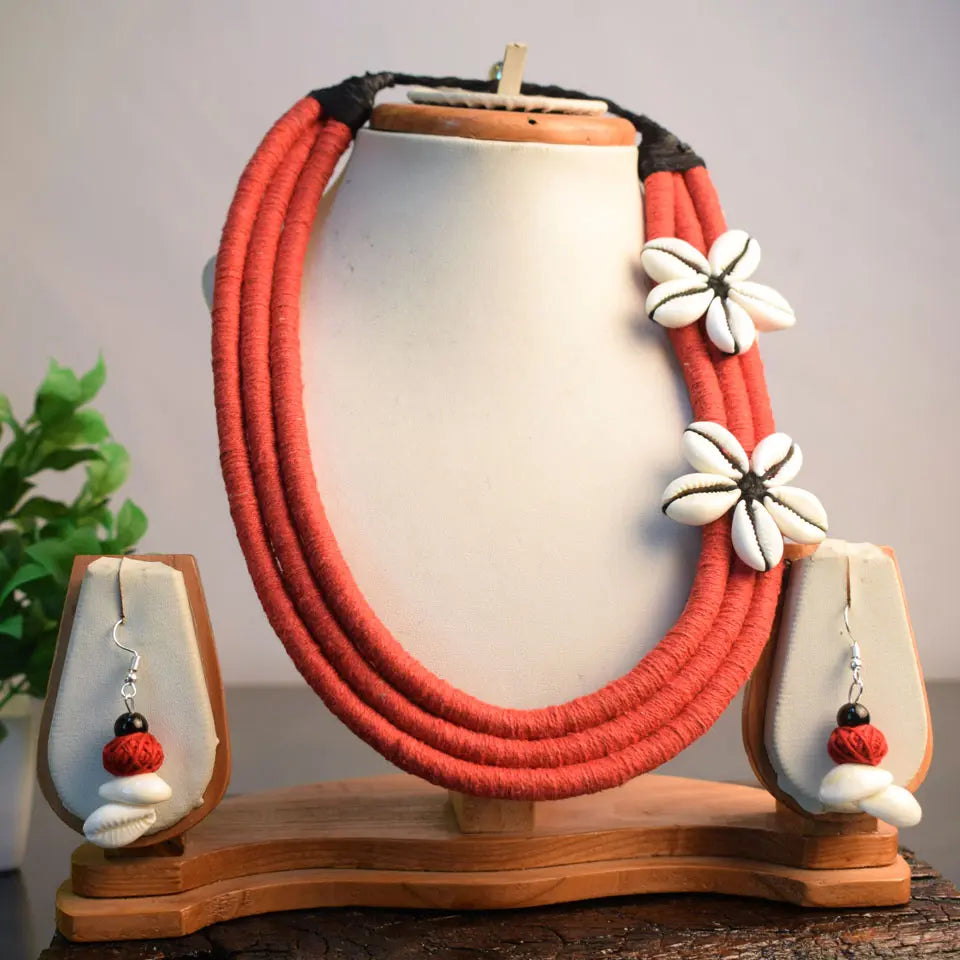 Red Jewelry Set | Earrings and Necklace Set | Wedding Jewelry Set