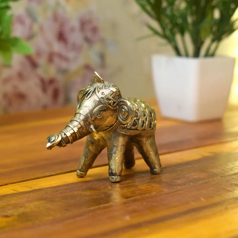 Bronze Dhokra Elephant | Dokra art