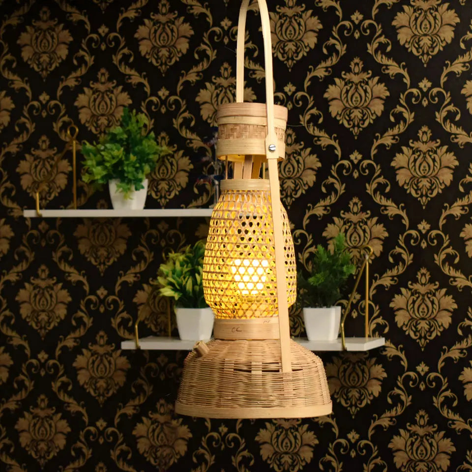 Bamboo Handicrafts Lamp Lantern | Handmade Bamboo Lantern