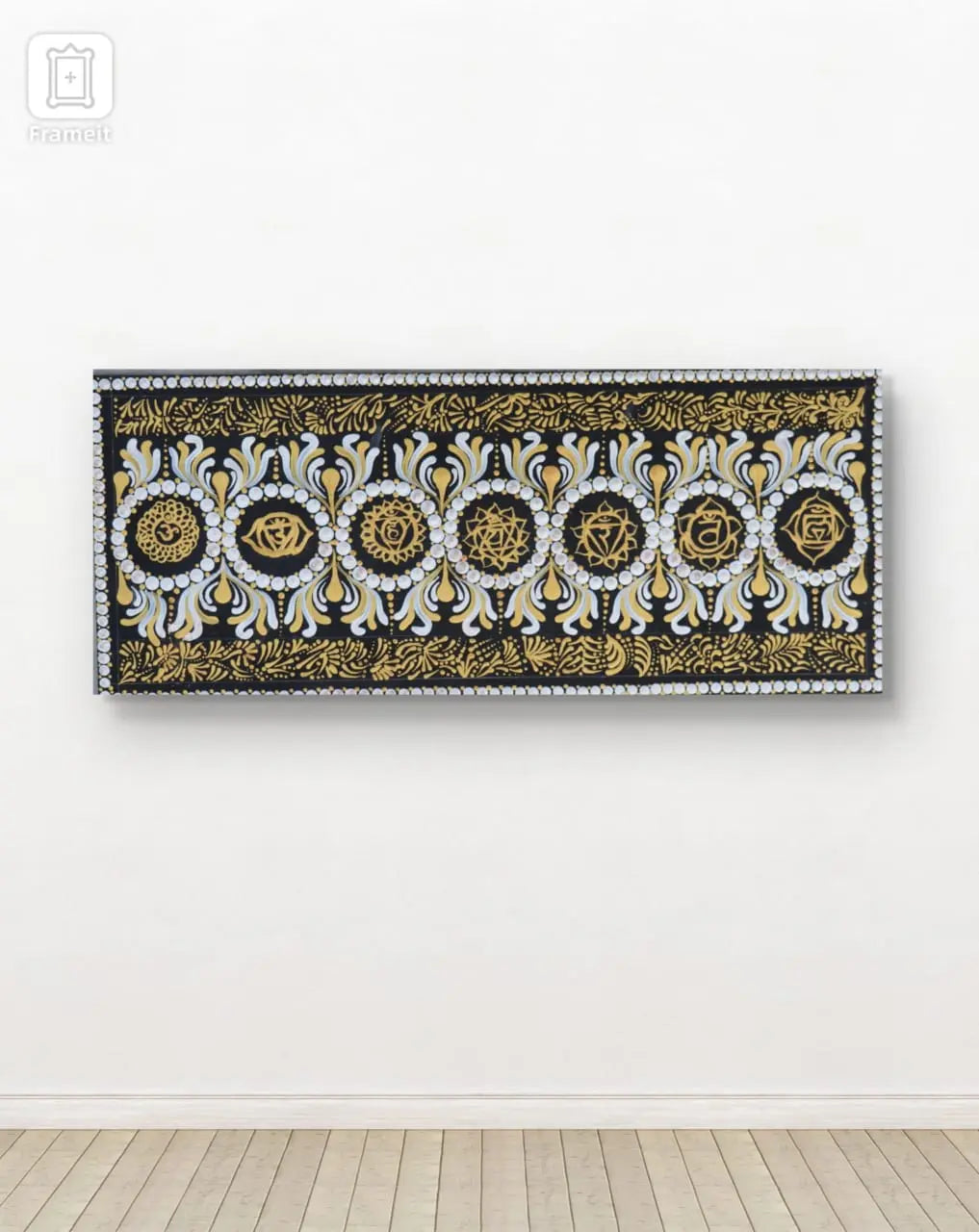 Mandala art wall decor |Drawing of a floral mandala stock illustration