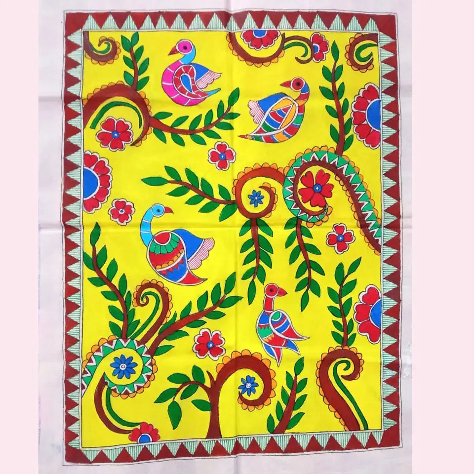 canvas / cloth painting | multi colour | using natural dyes