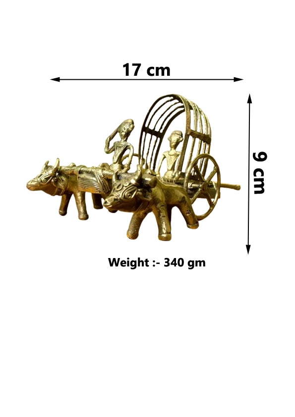 HandMade Brass Bullock Cart | handmade home decor | handmade products India - Best for office table