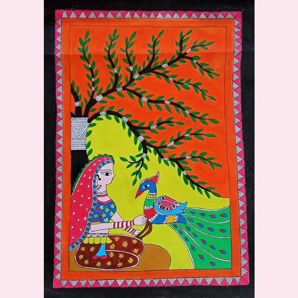 Beautiful Canvas Painting | Using Natural Dyes | Eye-Catching