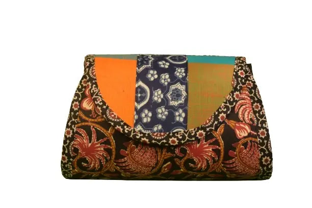 Cotton Wallet | Large Wallet Clutch | Handcrafted Cotton Wallet