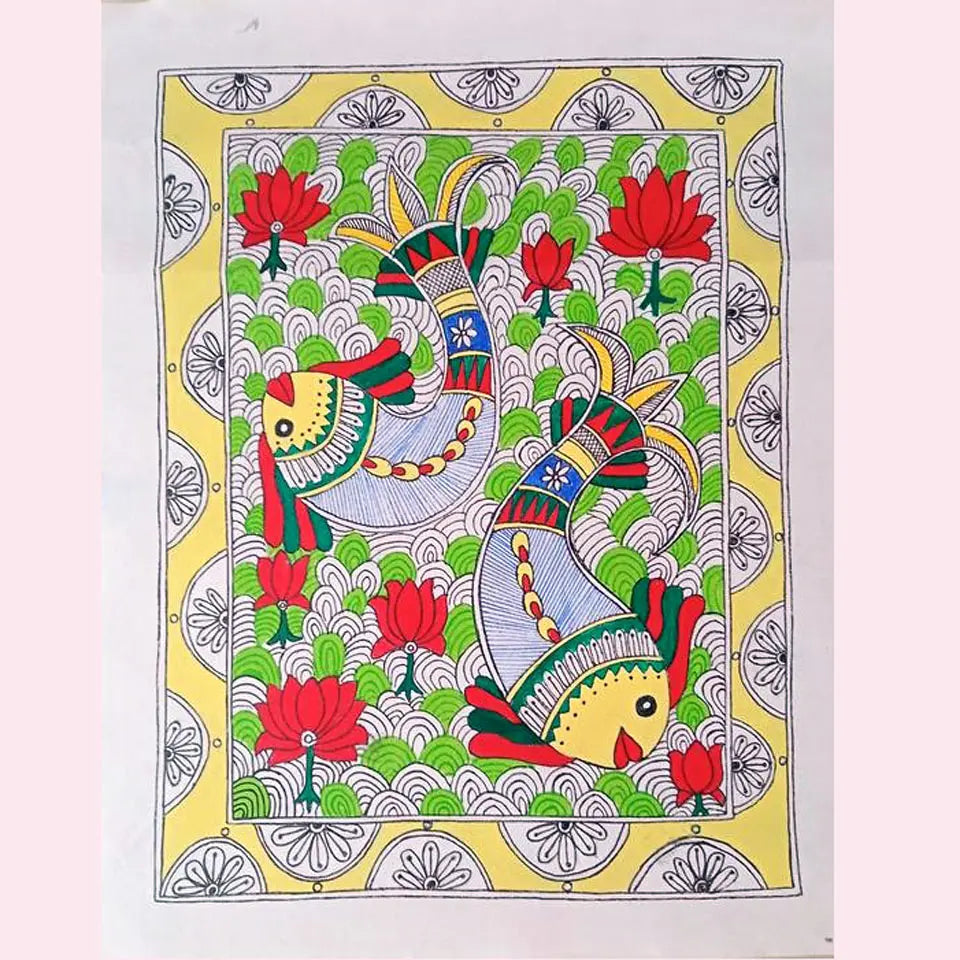 Beautiful Canvas Painting | Using Natural Dyes | Eye-Catching