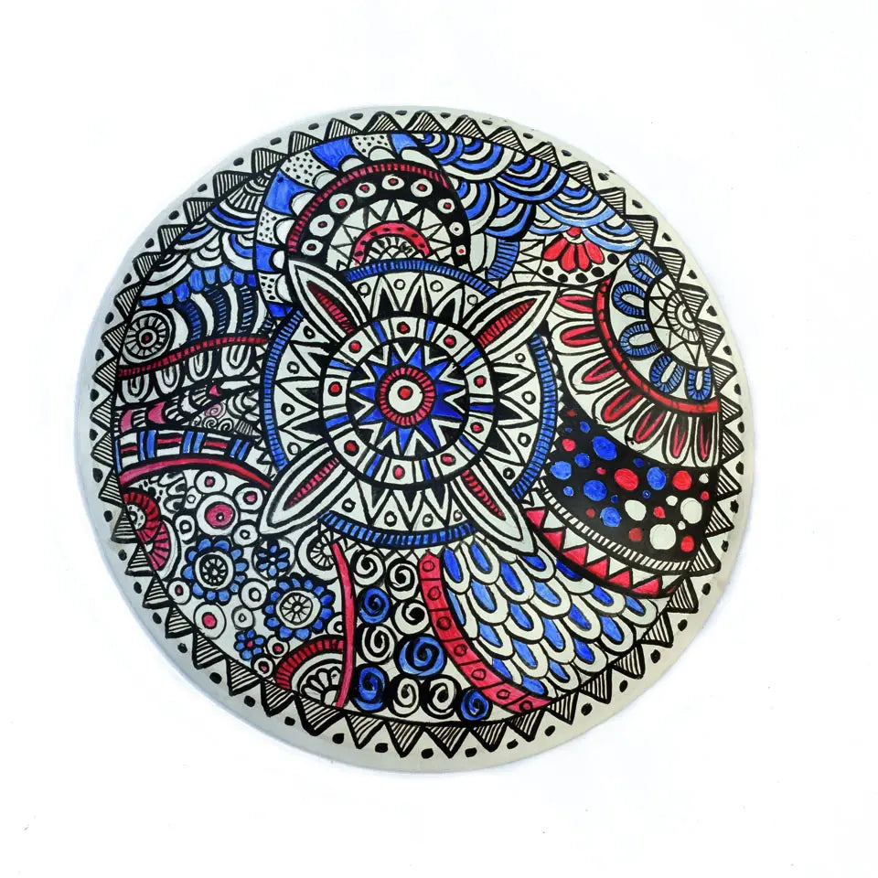 Sora Painting clay art | Hand Painted Sora | Traditional Shora Artwork