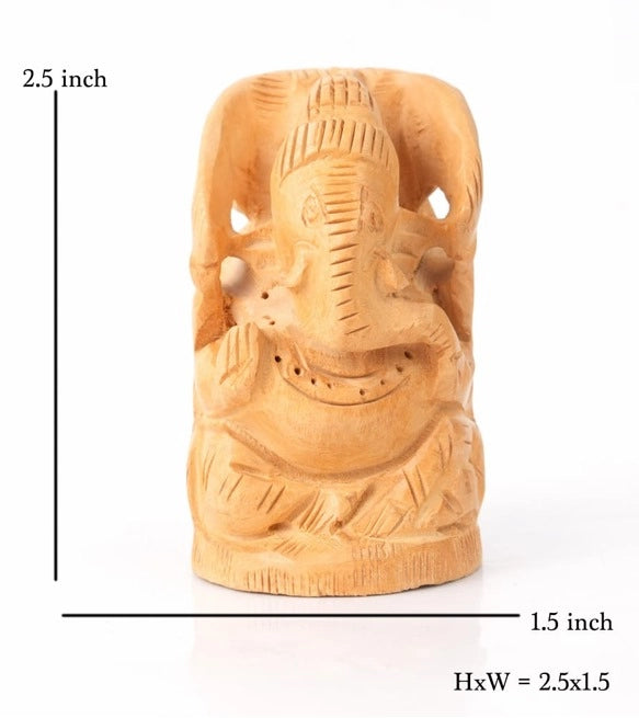 Wooden Ganesh Ji Idol | Handcrafted Wooden Ganesh | Wooden Ganesha Statue