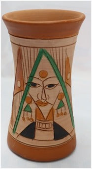 Bongoart terracotta clay flower vase | terracotta vase | handmade clay flower pot