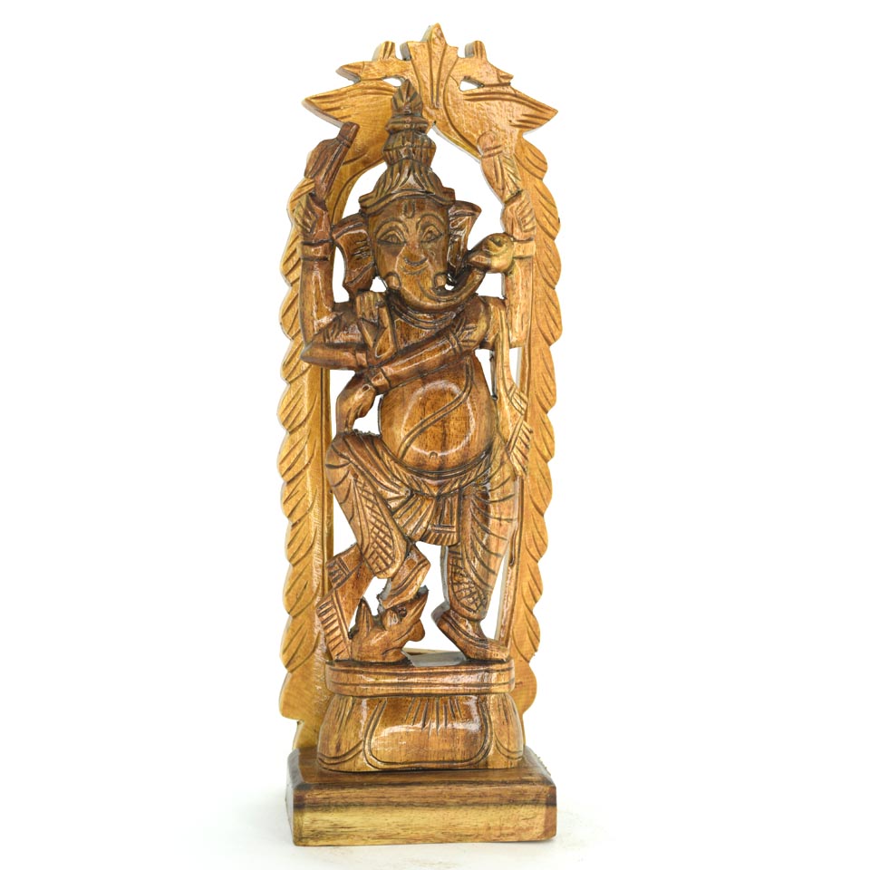 Ganesh Wood Carving| Ganesha idol| Wooden Ganesha idol