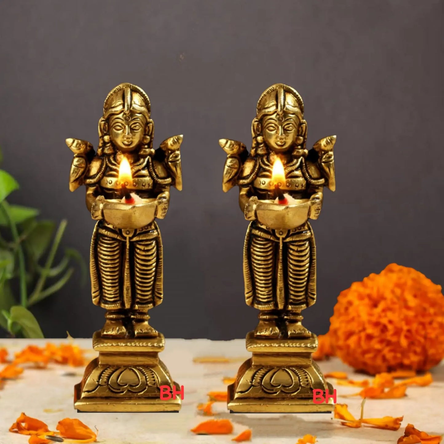 Brass Deep Lady Statue | Brass Home Décor Handicrafts | Traditional Brass Handicrafts | Indian Brass A