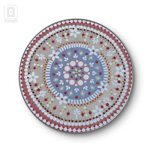 Handmade Art with combination of Lippan and Mandala art