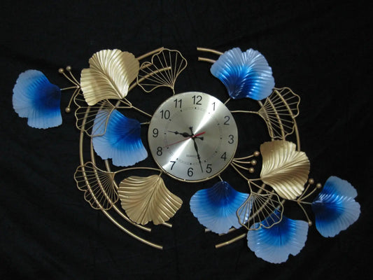 FLORAL DESIGN WALL CLOCK | GLASS DSIGN WALL CLOCK