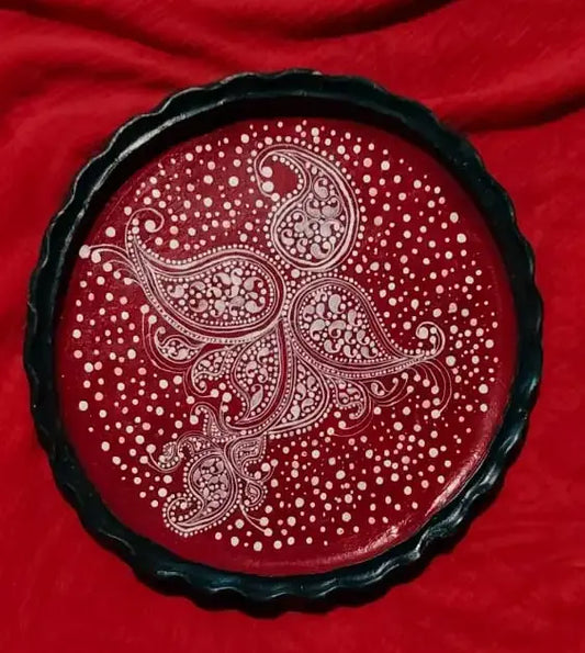 INDIAN TERECOTTA ART THALI | CLAY DECERATIVE THALI | TERECOTTA ART