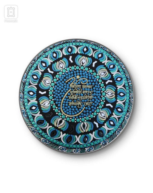 Handmade Art with combination of Lippan and Mandala art