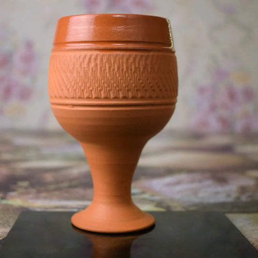 Clay Wine Glass | Handmade Drinking Glass | Eco-Friendly Wine Glass