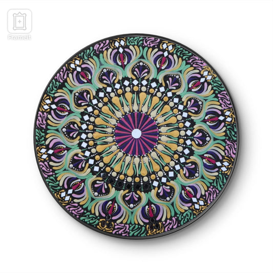 Handmade Art with combination of Lippan and Mandala art