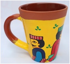 Handmade Clay Coffee Mug | Rustic Clay Mug | Eco-Friendly Coffee Mug