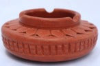 Handmade Indian Pottery Terracotta Ashtray for Cigarette Burning