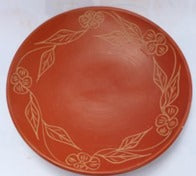 Earthen Plates | Dish Pure Terracotta Clay Microwave Friendly |Clay plate