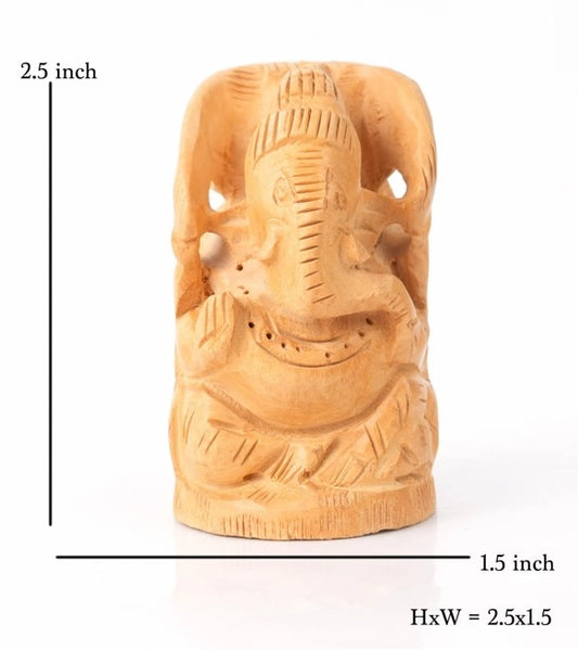 Wooden Ganesh Ji Idol | Handcrafted Wooden Ganesh | Wooden Ganesha Statue