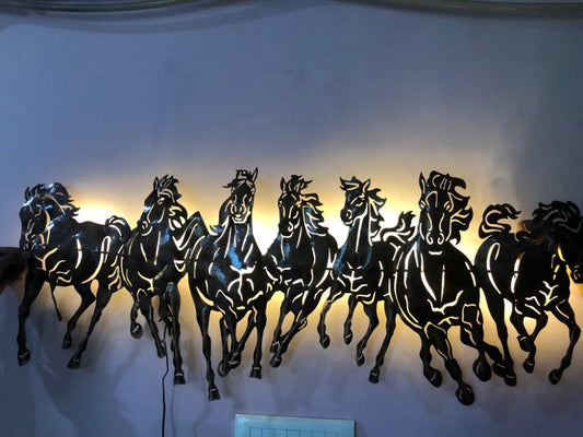 Iron wall hanging in horse design | beautiful handmade handicraft iron horse for home and wall decor
